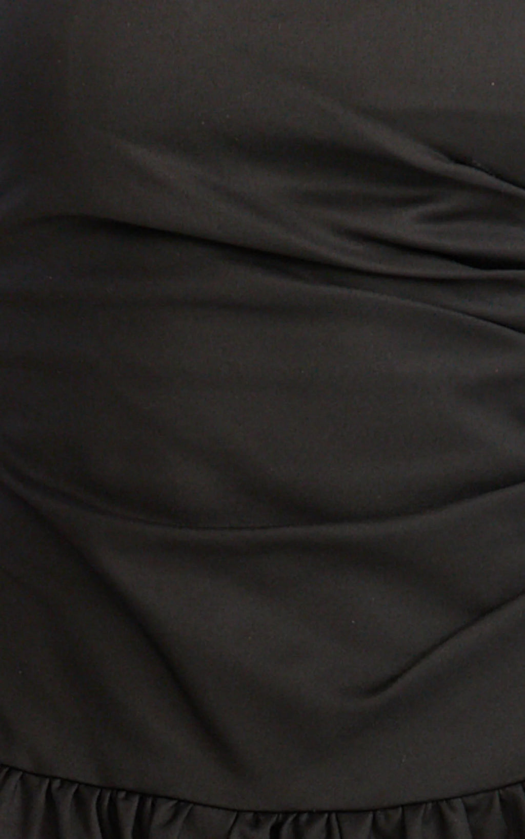 Louisa Maxi Dress - Strapless Side Ruched Dropped Waist Fit And Flare Dress in Black