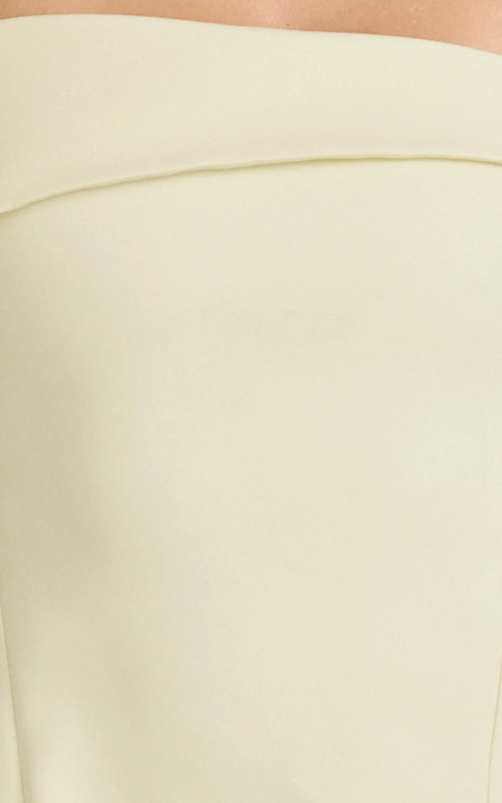 Eljay Mini Dress - Long Sleeve Off Shoulder Knot Detail Dress in Lemon