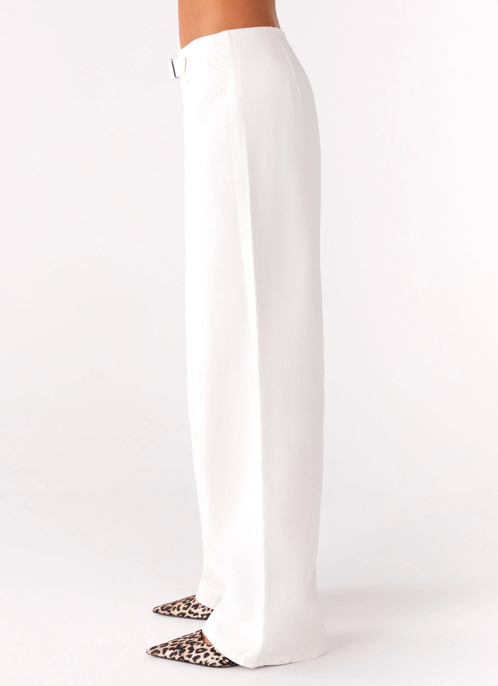 Texas Low Rise Denim Jeans - White
