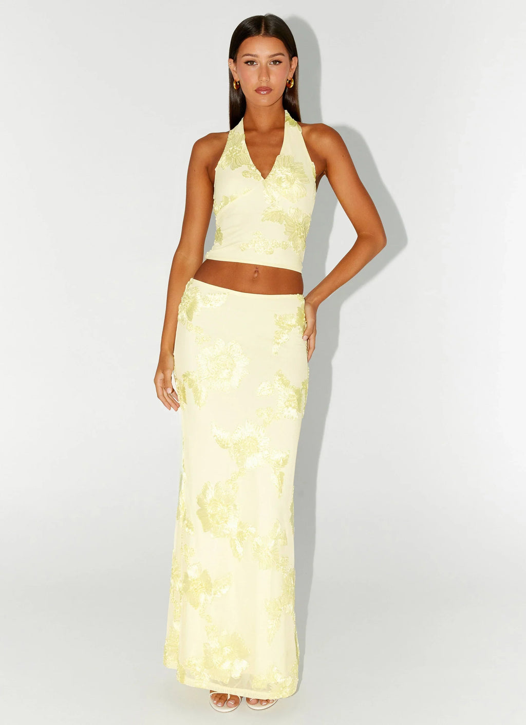 Radiate Maxi Skirt - Yellow