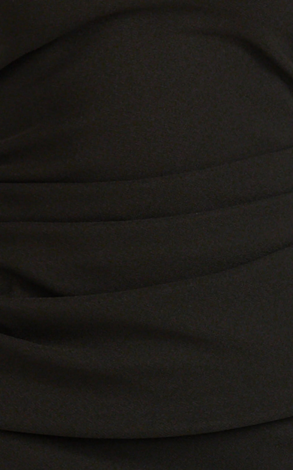 Lani Midi Dress - Scooped Neckline Draped Skirt Halter Dress in Black