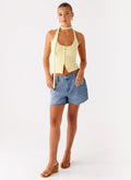 Roland Denim Shorts - Blue