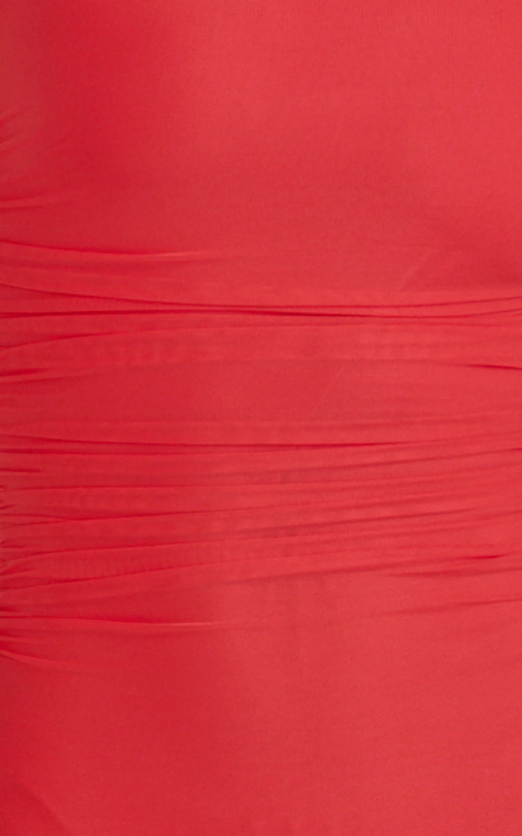 Judee Midi Dress - One Shoulder High Side Split Dress in Red