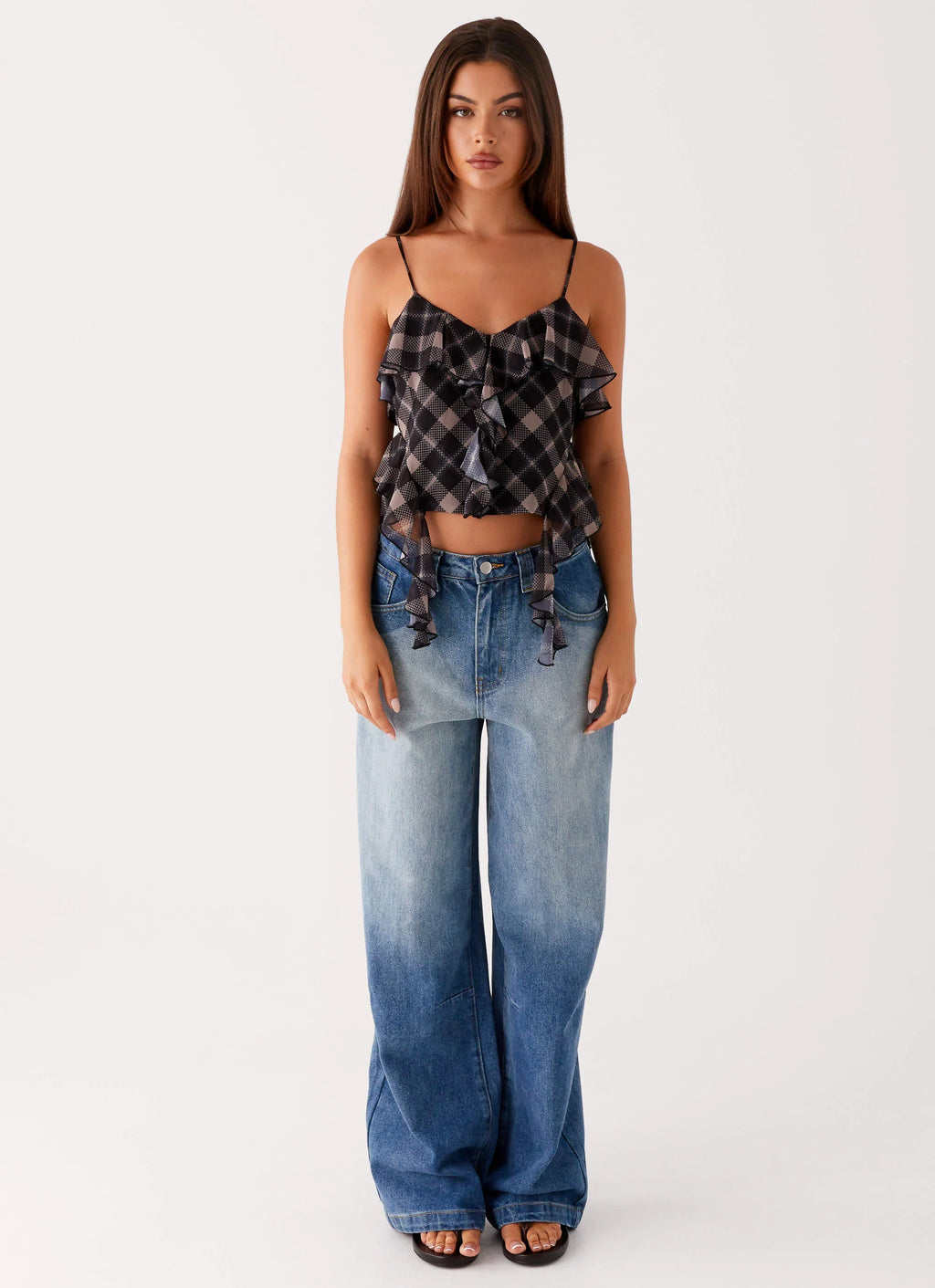 Midwest Low Rise Denim Jeans - Powder Wash Blue