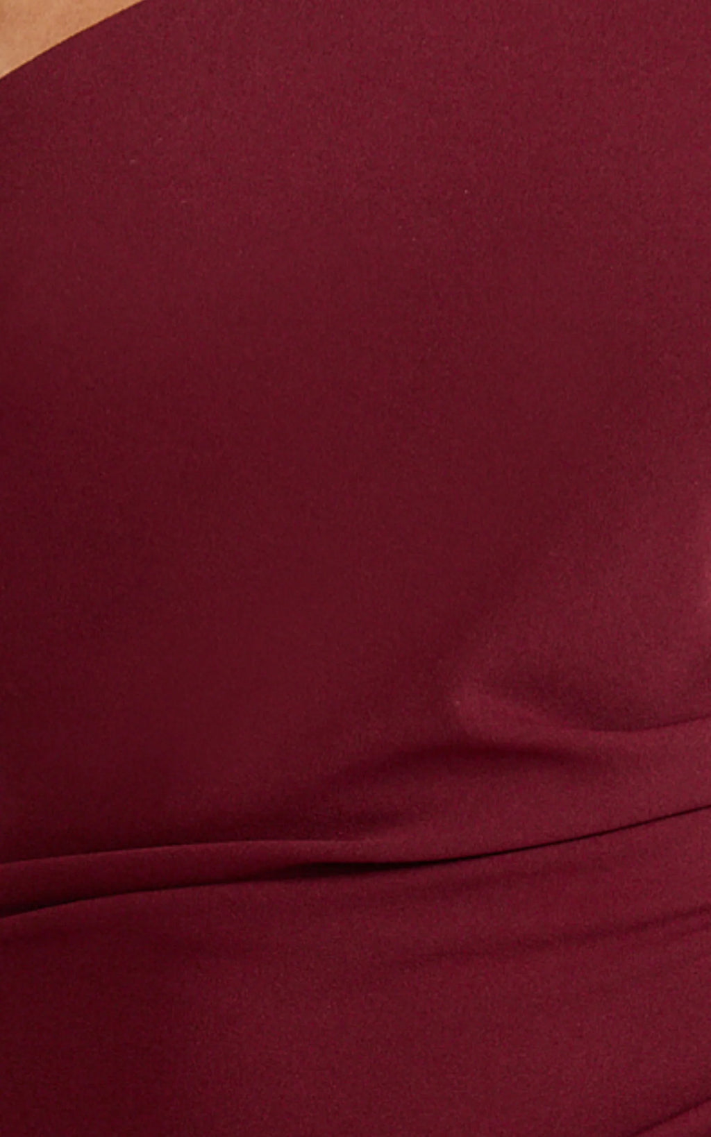 Criselda Maxi Dress - One Shoulder Maxi Dress in Wine