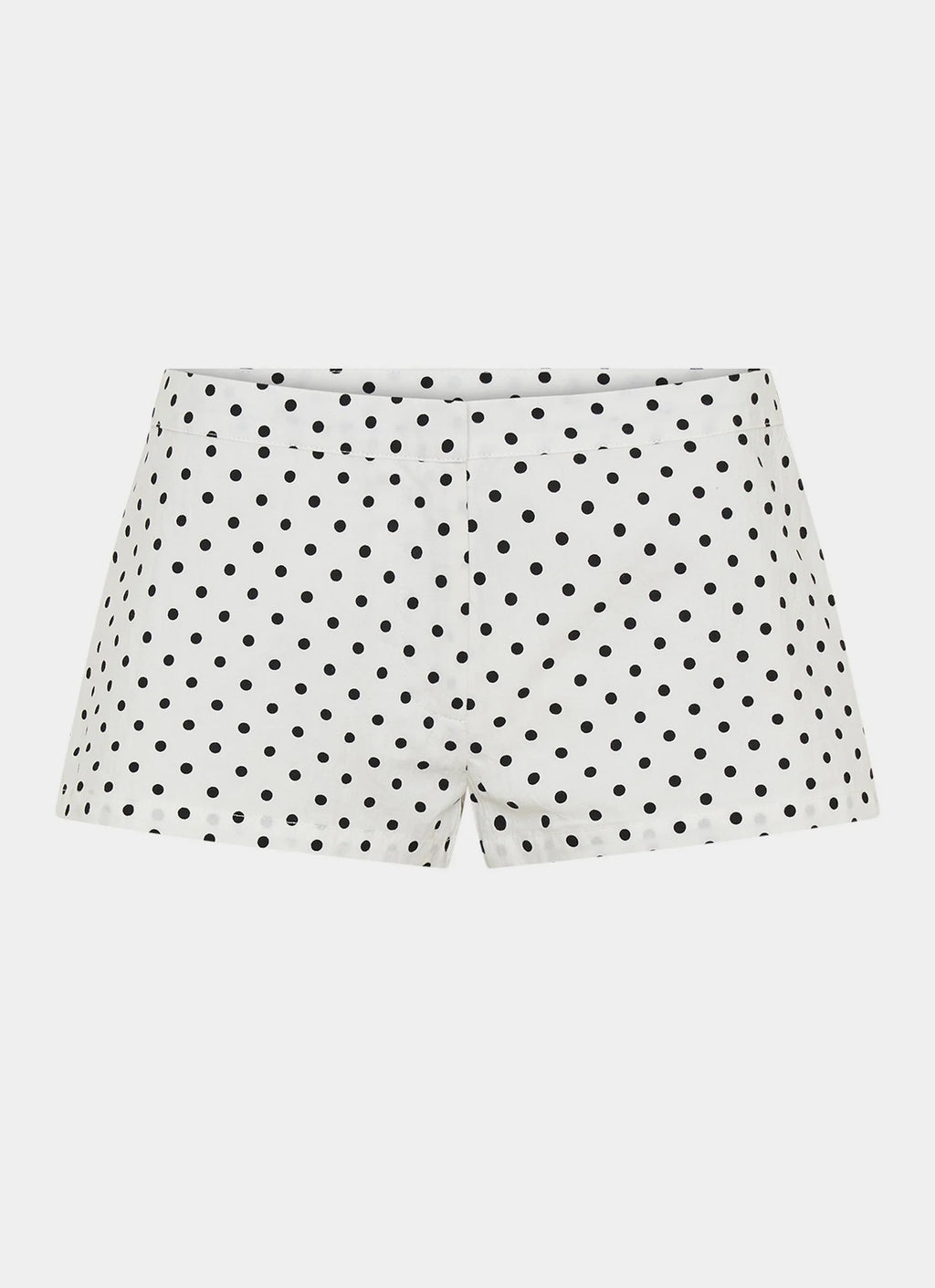Coastline Mini Shorts - White Polka Dot