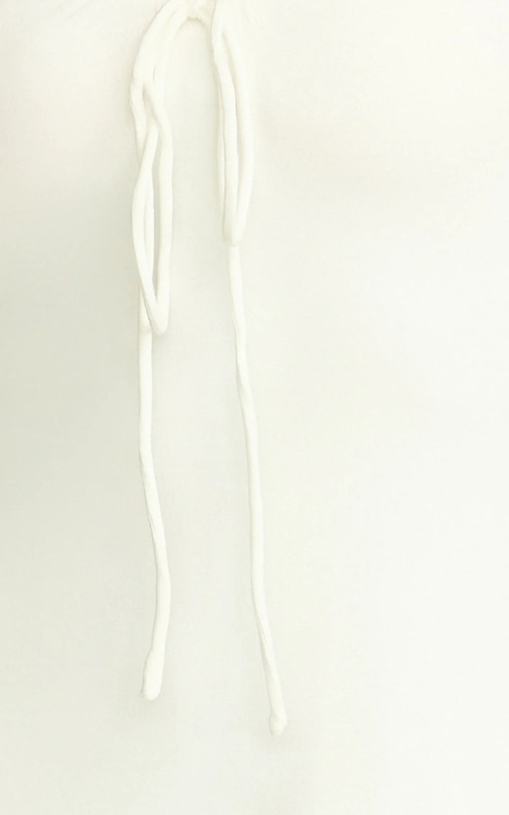 Odile Mini Dress - U Halter Neck Dress in Cream