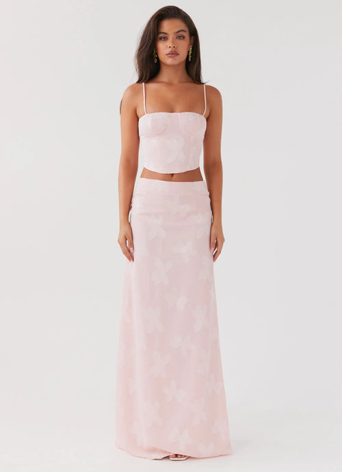 Best Love Lace Up Top - Pink Petal