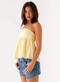 Cassie Tube Top - Yellow