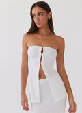 Delicate Lady Knit Top - White