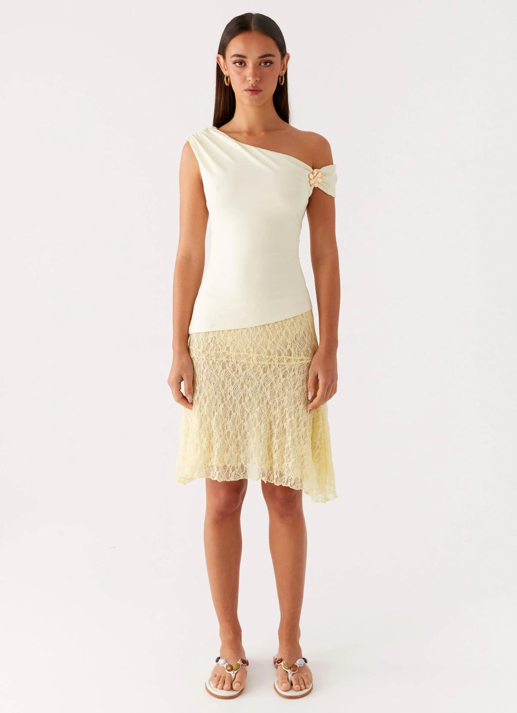 Catch Flights Top - Yellow