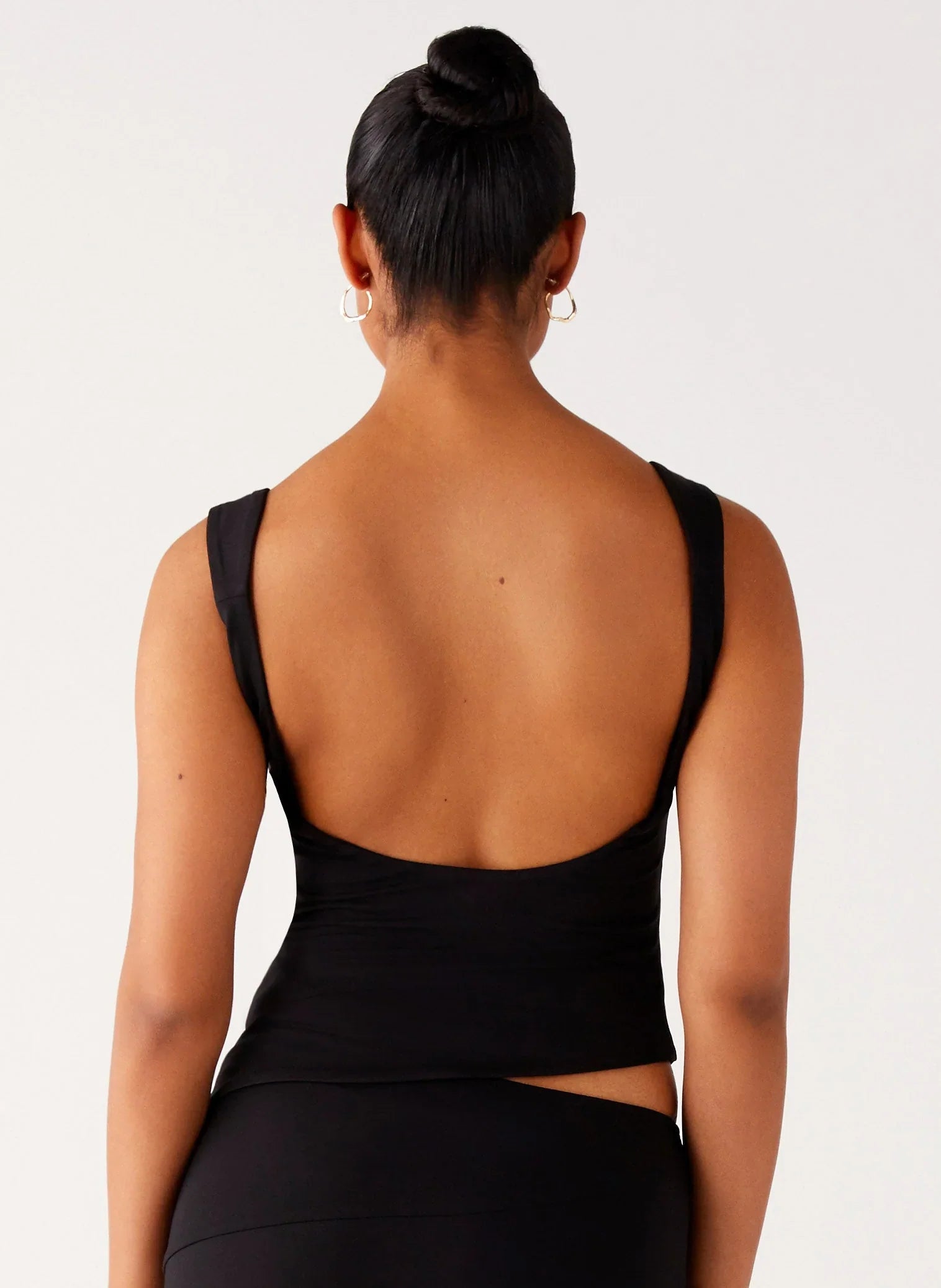Wonderlust Cowl Top - Black