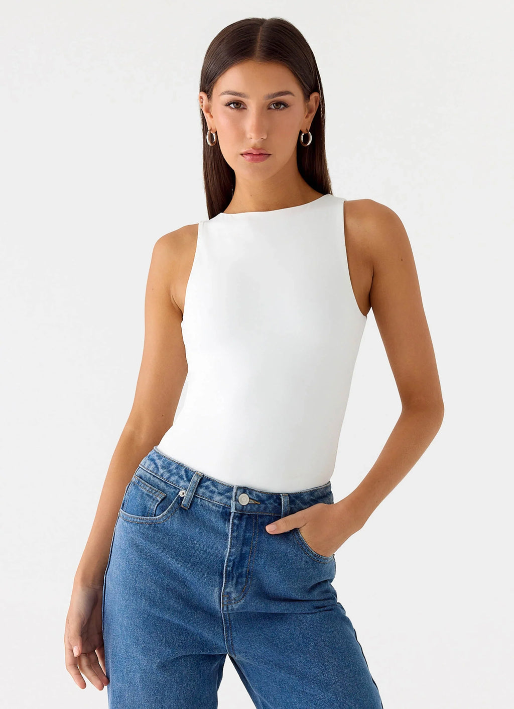 Vincenza Bodysuit - White