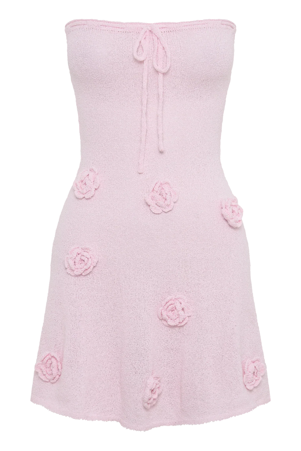 Connelly Strapless Knit Mini Dress - Fairy Floss Pink