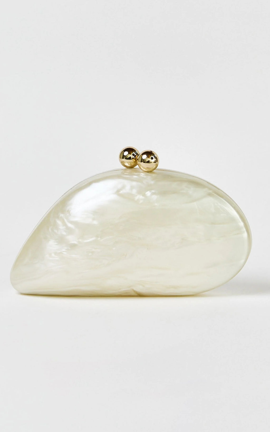Nami  Clutch Bag in Pearl