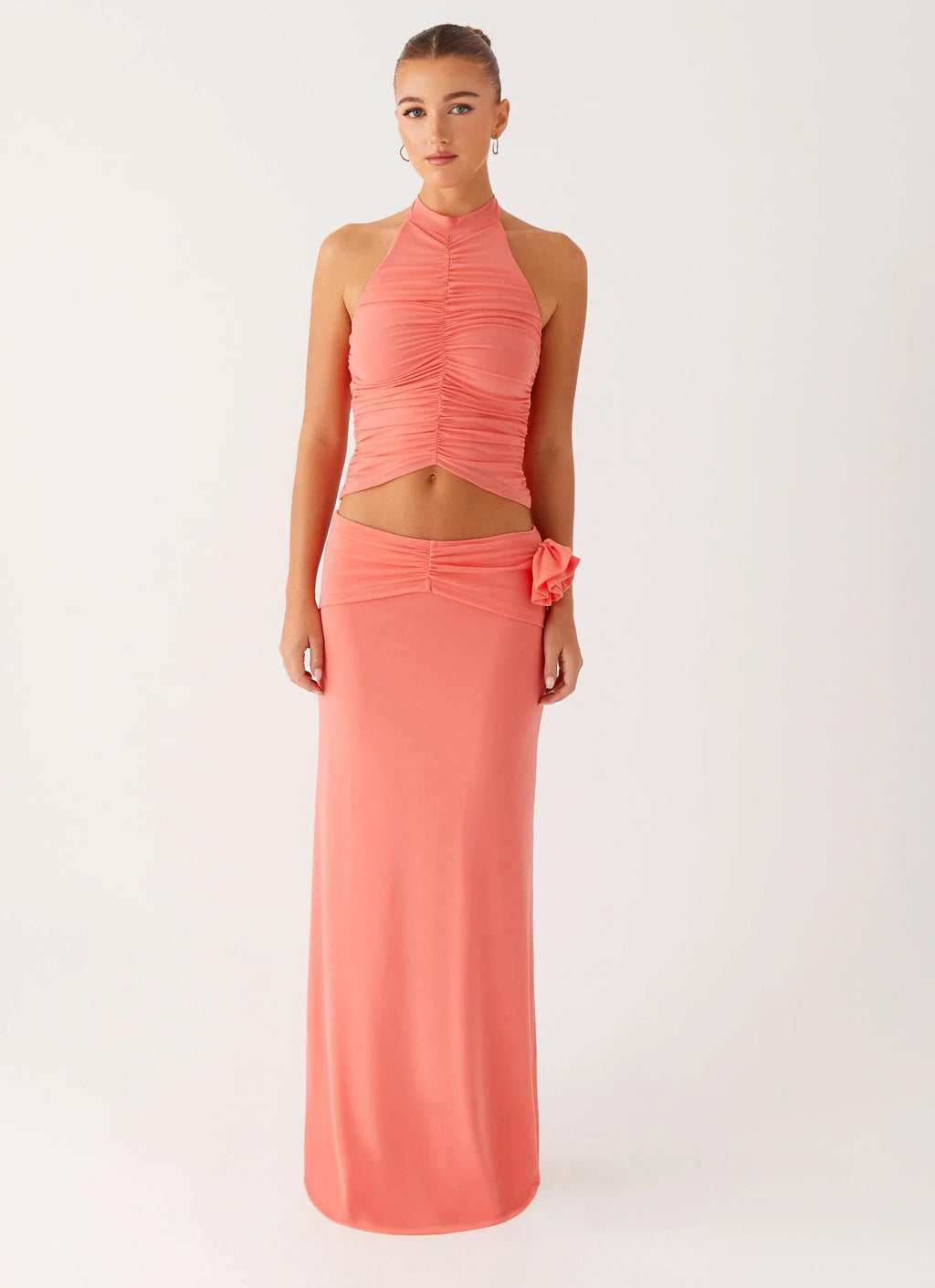 Jayce Halter Top - Salmon